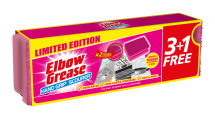 Elbow Grease 4pc Pink Sponge/Scourers